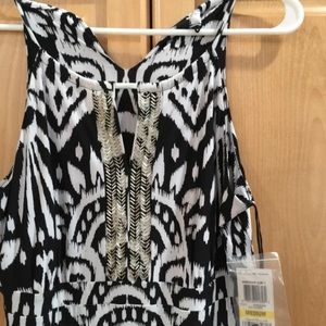 Black and white maxi dress